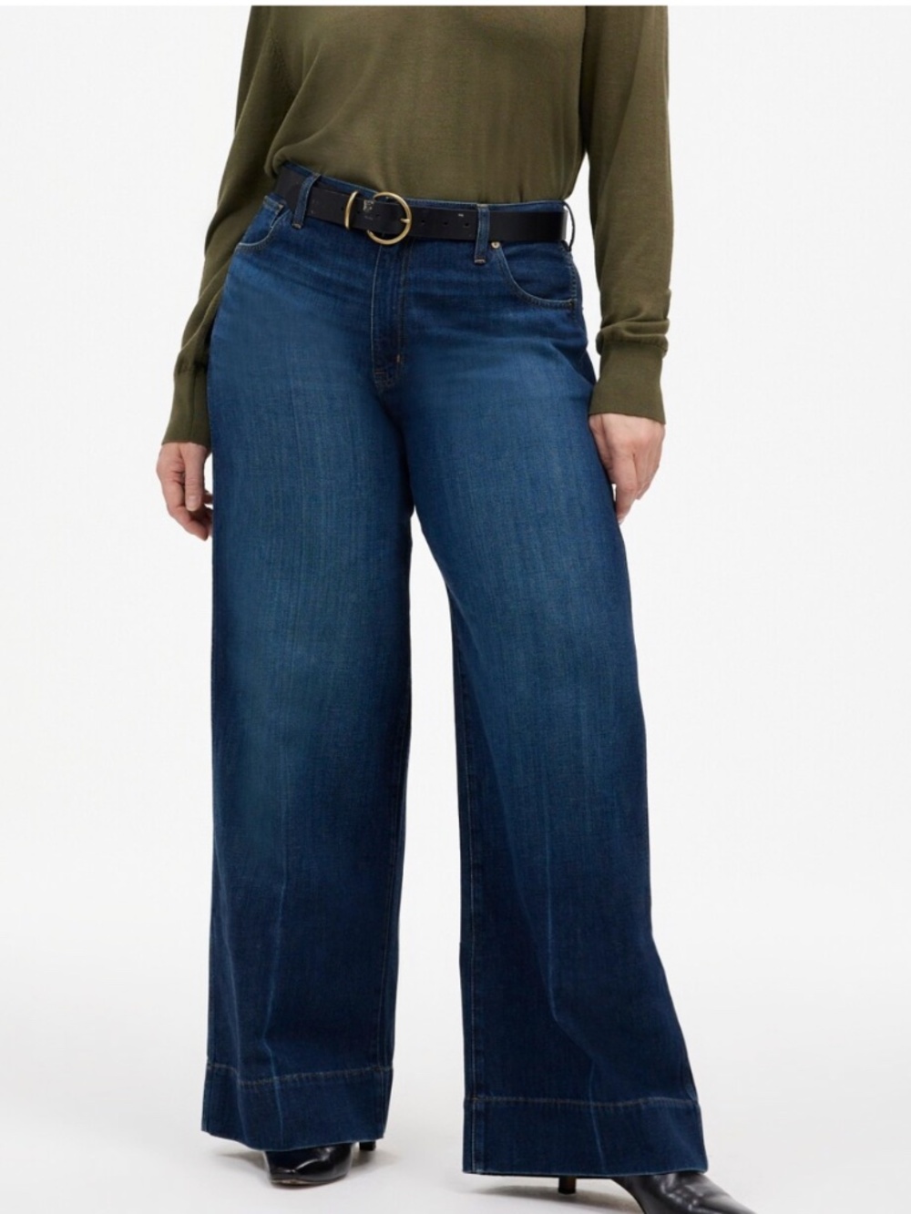 Madewell 90s Superwide-Leg Jeans: Softdrape Denim Edition Ellsworth Wash Size 31